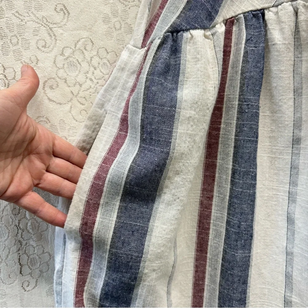 PinkBlush Cotton Striped Halter Neck Maternity Dress size large - Picture 11 of 15